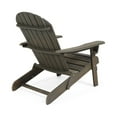 thumbnail image 5 of Ariel Outdoor Acacia Wood Folding Adirondack Chairs with Cushions (Set of 4), Gray and Navy Blue, 5 of 9