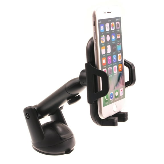 Car Mount for iPhone 12/Pro/Max/Mini/11/Pro/Max - Dash Windshield Holder Telescopic Cradle Swivel Dock Suction Stand R5L