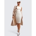 thumbnail image 3 of Vestido CRZ YOGA Butterluxe Midi Sin Mangas con Fruncido Hueso Talla L, 3 of 5