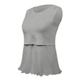 thumbnail image 4 of Seductiva Short Sleeve Pj Set Women's Cotton Pyjamas Short Pyjama Set Sleeveless Shirt Function Maternity Fashion Pyjamas Short Sleepwear for Pregnancy 0 2PC, 4 of 4