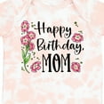 thumbnail image 4 of Inktastic Happy Birthday, Mom Pink Flowers Boys or Girls Baby Bodysuit, 4 of 5