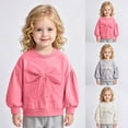 thumbnail image 2 of Gubotare Kids Crewneck Sweatshirt Toddler Baby Girls Birthday Outfit Baby Party Sweatshirt Long Sleeve Shirt 3T 4T(Grey, 3-4 Years), 2 of 9