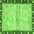 thumbnail image 1 of Ahgly Company Indoor Square Abstract Green Modern Area Rugs, 6' Square, 1 of 4