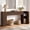 Walnut, variant on GUNAITO Farmhouse Console Table, 61" Fluted Long Sofa Table Behind Couch with Storage for Entryway, Black