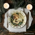 thumbnail image 6 of Set of 4 Ceramic Plates, Elegant Halloween and Christmas Tableware Collection (Victorian Elegance Set of 4 Plates with Real Gold Trim), 6 of 10