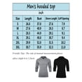 thumbnail image 3 of FANNYC Men's Sports Long Sleeve Hoodie Tee High Elastic Workout Running Pullover t-Shirts Gym Activewear Top,Black, Grey, 3 of 7
