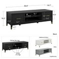 thumbnail image 6 of Pemberly Row Contemporary TV Stand for TVs up to 65" in Black, 6 of 10
