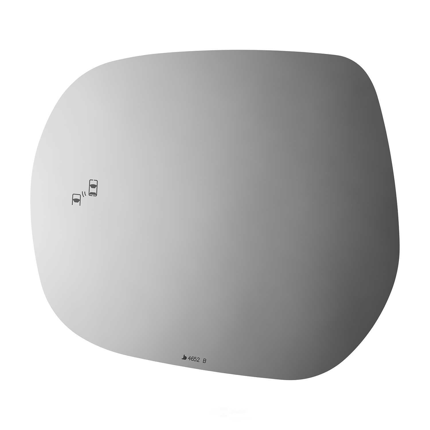 Burco Side View Mirror Replacement Glass - Clear Glass - 4652B