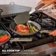 thumbnail image 4 of Thyme & Table 12-Piece Ceramic Non-Stick Cookware Set Granite Collection - Moss, 4 of 14