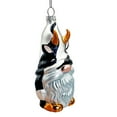 thumbnail image 6 of Whimsical Gnome Cow Handblown Glass Christmas Ornament, Cute Holiday Decor, 6 of 7