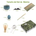 thumbnail image 2 of Kit de T&eacute; Matcha Tradicional - Juego Completo Con Batidor, Taz&oacute;n de Cer&aacute;mica Hecho a Mano, Soporte, Cuchara - Ceremonia de T&eacute; Japon&eacute;s 7 Piezas, 2 of 6