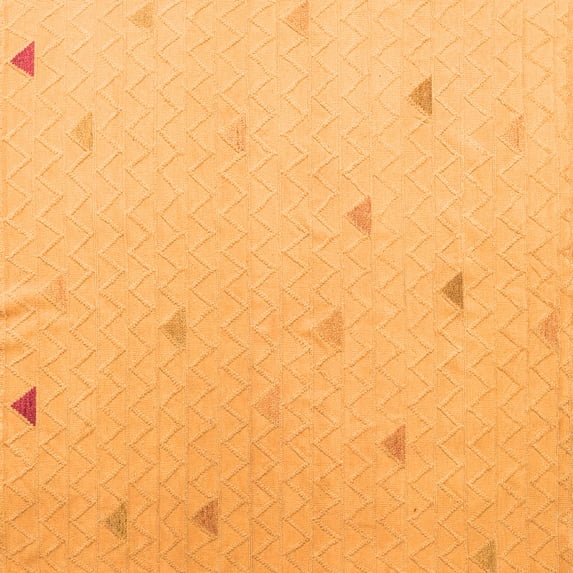Ahgly Company Indoor Square Solid Orange Modern Area Rugs, 6' Square