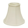 thumbnail image 1 of Cloth & Wire SI06402 Slant Bell Softback Lampshade with Bulb Clip, White, 1 of 3