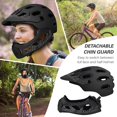 thumbnail image 3 of Casco de bicicleta de cara completa Casco de ciclismo para adultos con protector de barbilla desmontable para ciclismo de montaña cuesta abajo, 3 of 3