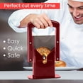 Slyce Bagel Slicer Safe Kitchen Gadget, Guillotine Cutter with Safety Shield, Stainless Steel