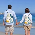 thumbnail image 5 of Sikiie Childish Dinosaur Drawstring Backpack Drawstring Bags, Draw String Back Bag for Sports, Gym, Travel, Swimming, Beach-Medium, 5 of 6
