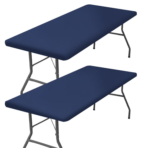 Polyester Tablecloth for Home Decorations Rectangle Marine Blue 1200x750x0.5mm