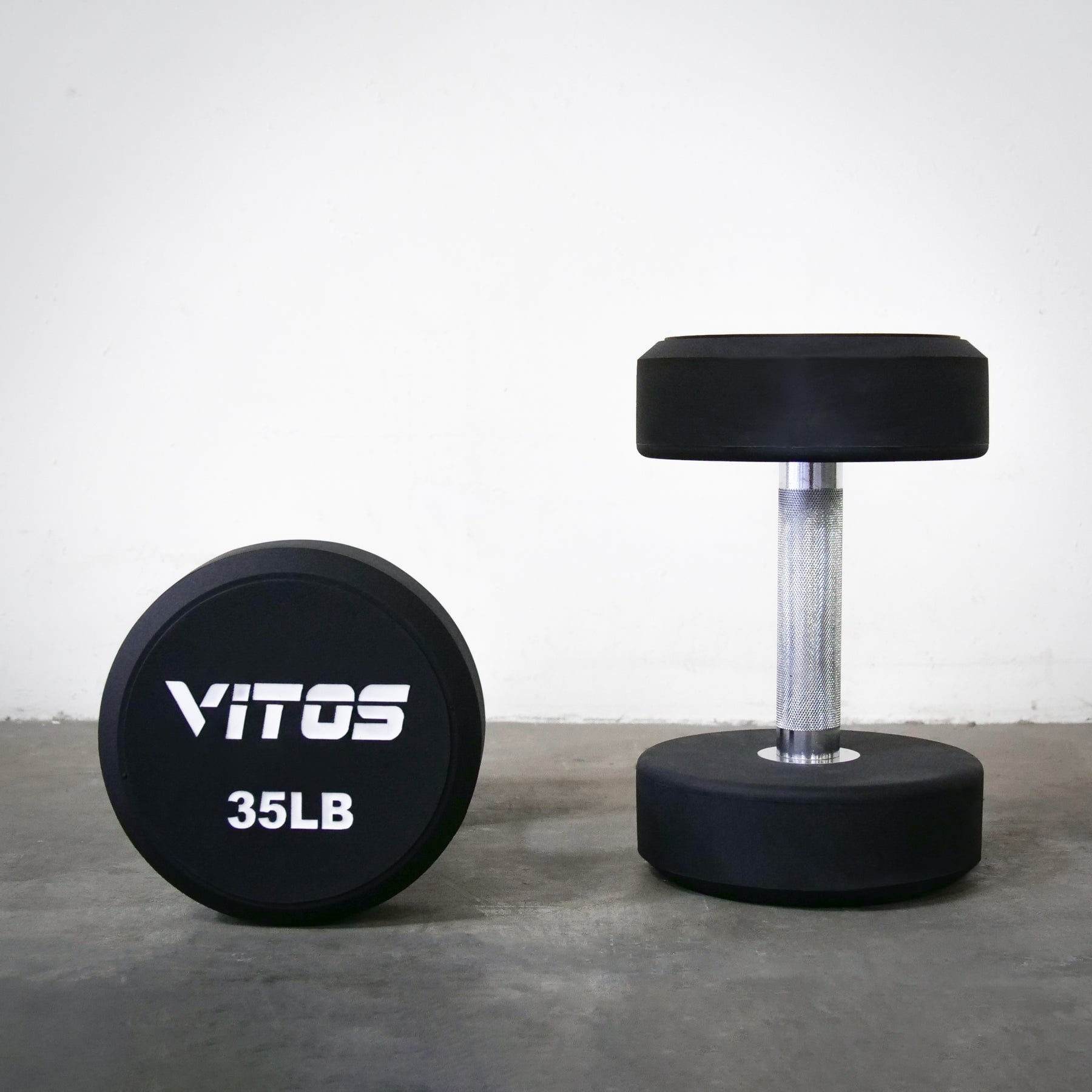 Vitos Fitness TPU Urethane Hardened Chrome Handle Commercial Unibody