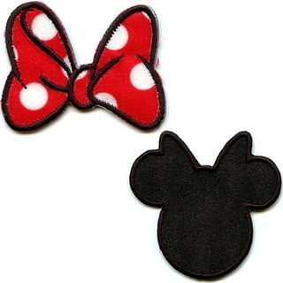Mickey Mouse Head Large Embroidered Applique Iron On Patch – Patch