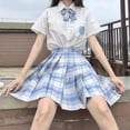 thumbnail image 5 of PIKADINGNIS Japanese School High Waist Pleated Skirts Harajuku Preppy Cute Mini Plaid Skirt Women JK Uniform Students Clothes Y2K, 5 of 6
