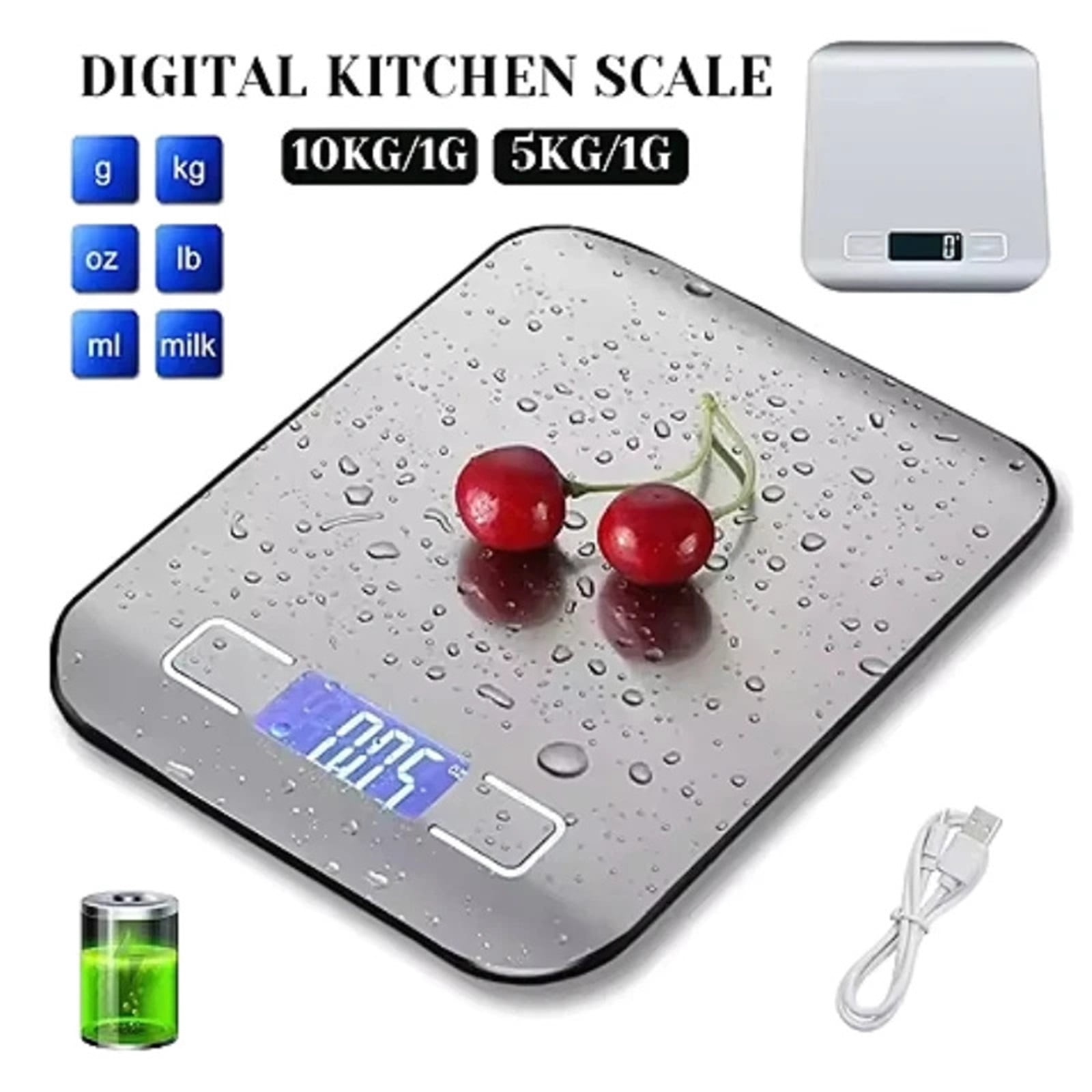 5Kg Kitchen Digital Scale Stainless Steel Precise Small Platform Scale Food Coffee Balance Digital Scale for Coffee Food Cooking