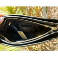 thumbnail image 4 of Michael Kors Womens Trisha Leather Medium Triple Compartment Crossbody Black Pebbled Leather, 4 of 4