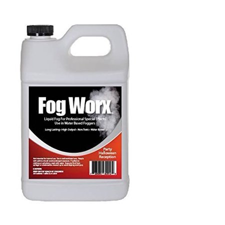 Make Fog Machine Fluid FogWorx Fog Juice - 1 Gallon of Organic Fog Fluid (128 oz) - Medium Density, High Output, Long Lasting Fog Machine Fluid ()