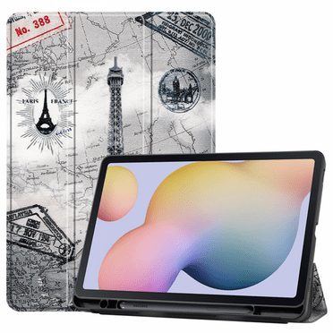 For Samsung Galaxy Tab S7/Tab S7 Tablet Cover 11 Inch, Premium Leather Slim and Lightweight with Auto Sleep/Wake Hard Tri-Fold Stand Cover (SM-T870/T875) Tower