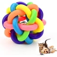 thumbnail image 1 of 2 pelotas para perros, pelotas anudadas de colores, juguetes para masticar para cachorros, pelota de entrenamiento dental, 1 of 5