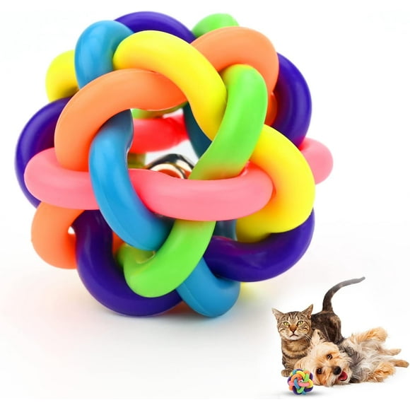 Colorful Knotted Dog Balls Multi-Purpose Chew Toys for Puppies and Small Dogs