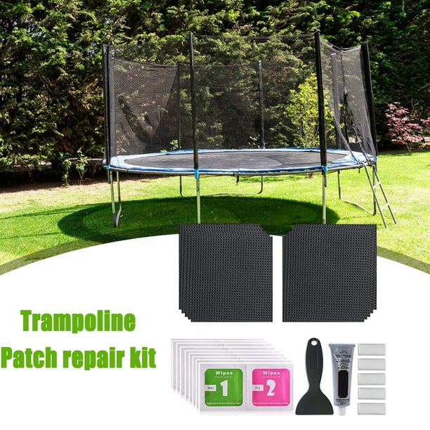 Buy 2 get 1 free)Trampoline Patch Kit 4x4 Inch Trampoline Mat Patches  Waterproof Tent Patch Kit(PPHHD) 