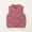 Brick Red, variant on Kids Puffer Vest Winter Lightweight Quilted Gilet | Button Down Sleeveless Fleš¾ce Waistcoat for Toddler Girls Boys | Casual Warm Outerwear