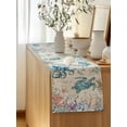 thumbnail image 5 of Table Runner 90 Inches Long for Kitchen Dining, Vintage Coastal Dresser Scarf Farmhouse, Dining Table Decorations for Wedding/Parties, Sea Turtle Octopus Coral Beach Nautical 13 x 90 In, 5 of 8