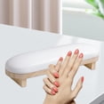 thumbnail image 4 of Nail Arm Rest Cojín Base de madera portátil para manicura Nail Salon Nail Corto Blanco Yuyangstore Almohada de manos de arte de uñas, 4 of 7