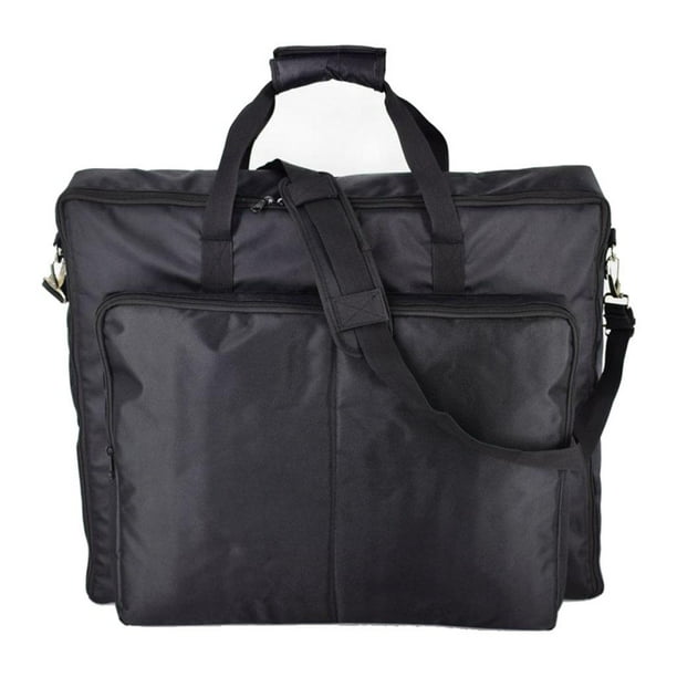 Tote Mujer de Mano Hombre Bolsa para Computadora Portátil de 27 Pulgadas, Negocios,Trabajo y Viaje, Líneas Negro