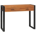 thumbnail image 1 of vidaXL Desk with 2 Drawers 100x40x75 cm Teak Wood, 1 of 5
