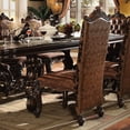 thumbnail image 2 of Two - Tone Faux Leather Tufted Chairs / Stylish Dining Room Seating, 2 of 3