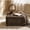 Coffee + Wood+Foam, variant on Storage Ottoman, Tufted Footstool with Nailhead Trim, Square Storage Ottoman, Upholstered Coffee Table for Bedroom Storage, Living Room Accent, Small Space Furniture & Home Decor,Black