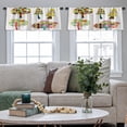 thumbnail image 5 of LALILO Kitchen Curtain Valance Colorful Trees Simple Geometric Rod Pocket Window Curtain 52"x 18" Set of 2, 5 of 7
