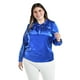 thumbnail image 1 of Blusa de satin con lazo Roman Fashion /Tallas Extras, 5101 (Azul rey) azul 42, 1 of 7
