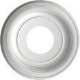 thumbnail image 5 of Ekena Millwork 10"OD x 3 1/2"ID x 1 1/8"P Traditional Thermoformed PVC Ceiling Medallion (Fits Canopies up to 5 1/2"), Metallic Silver, 5 of 10