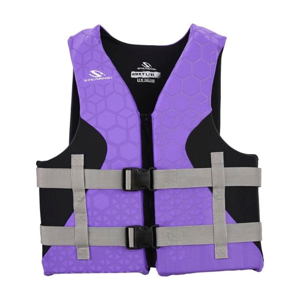 Stearns Women S Hydroprene Life Vest For Adults 90 Pounds S M Purple Walmart Com Walmart Com