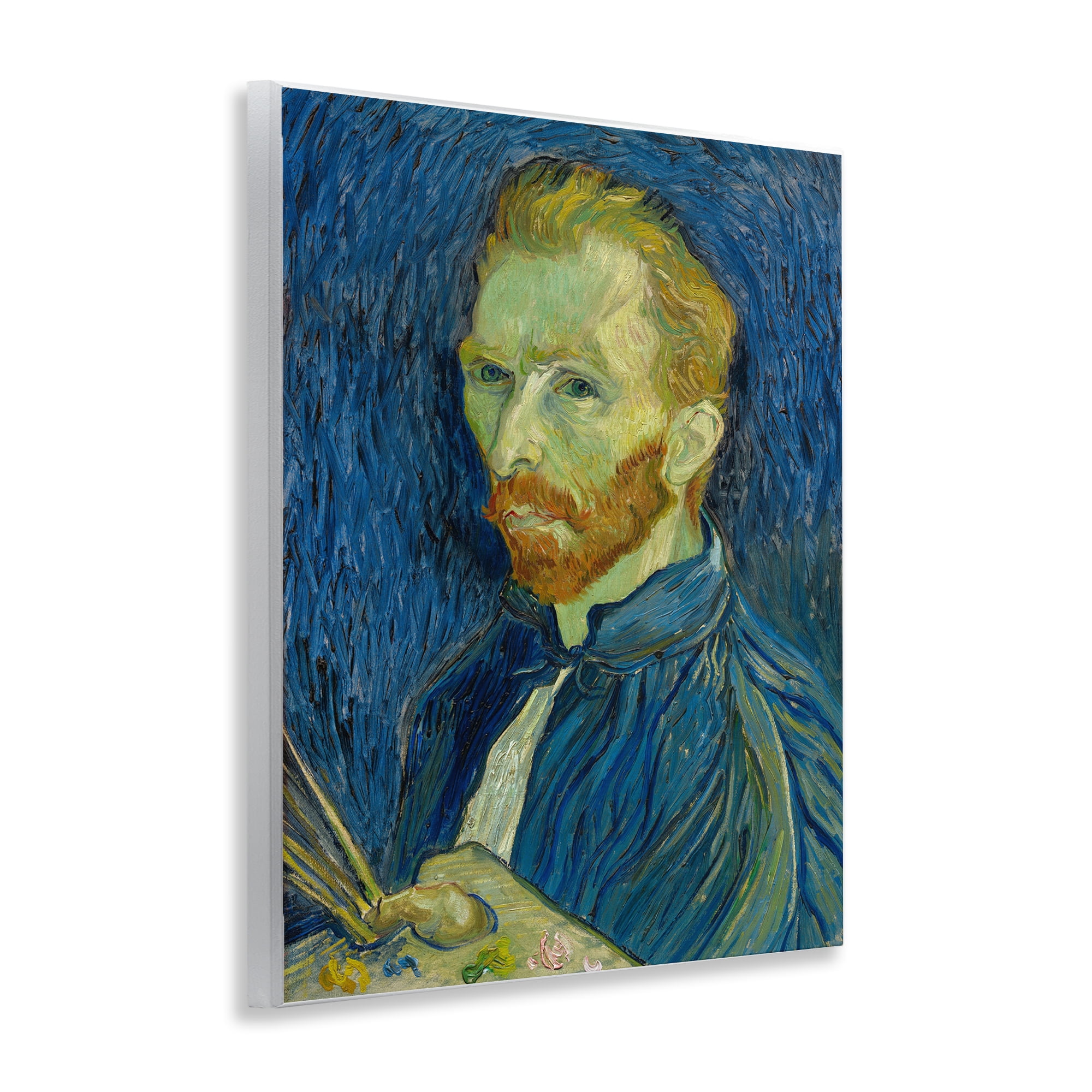 Stupell Industries Van Gogh Blue Self Portrait People Painting Unframed Art Print Wall Art, 11 x 14
