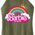 thumbnail image 3 of Barbie the Movie - Barbie Logo Rainbow - Juniors High Neck Tank Top, 3 of 5