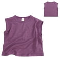 thumbnail image 2 of Cathalem Tank Top Boys Boy's Sleeveless Crew Neck Casual Solid Tank Top (Purple,6 Years), 2 of 9