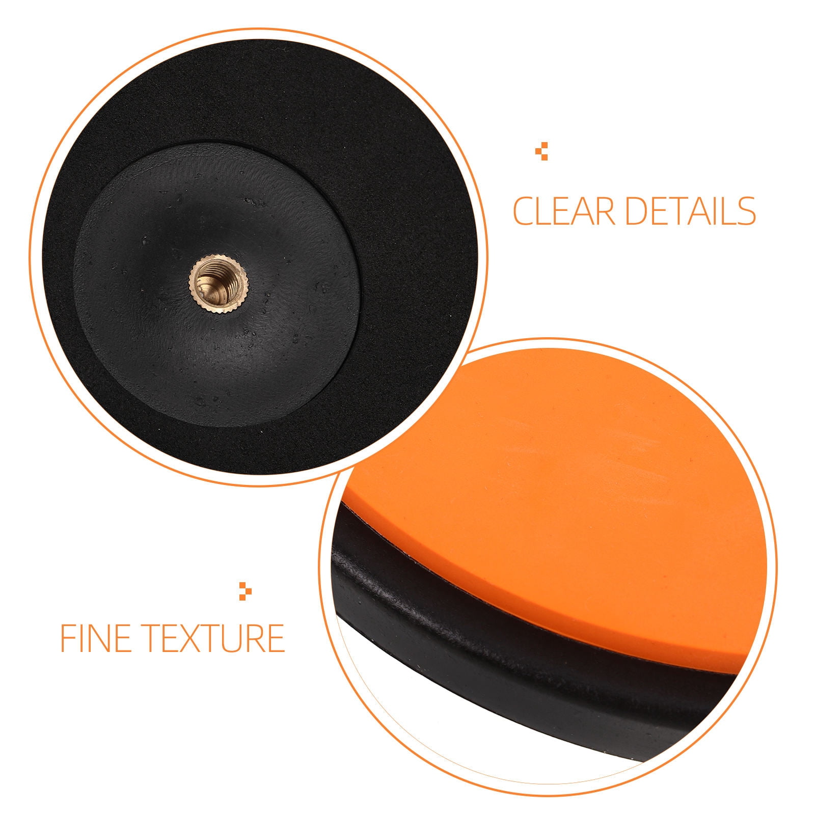 HEANUJJ Portable Silent Rubber Drum Practice Pad with Carry Bag, Quiet Snare Drum Pad for Effective Drumming Practice