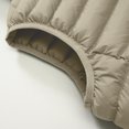 thumbnail image 5 of Riecok Quilted Vest for Men Sleeveless Detachable Hood Zip up Jackets Solid Casual Winter Outerwear with Pockets Khaki M, 5 of 7