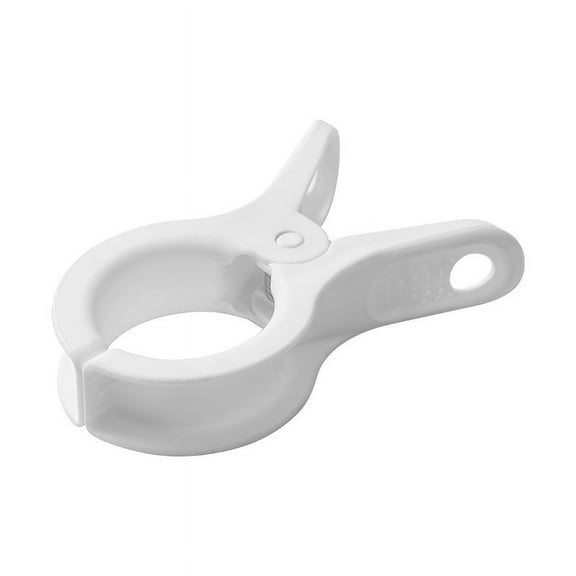 Plastic Clothes Hangers with Clamps | Heavy Duty Grip Blanket Hanger | Space-Saving Quilting Clip Clamp for Coats & Quilts | 1-Pack