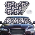 thumbnail image 2 of Kdxio Cute Basebal Print Windshield Sun Shade,UV Rays and Sun Heat Protection,Sunshade for Car Windshield,Car Shade Front Windshield - Small, 2 of 6