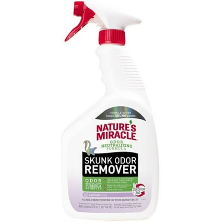 Natures Miracle Skunk Odor Remover for Fabric, Clothing, Carpet and More, Lavender Scent, 32 oz